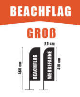 Werbefahne, Beachflag, Square-Flag groß
